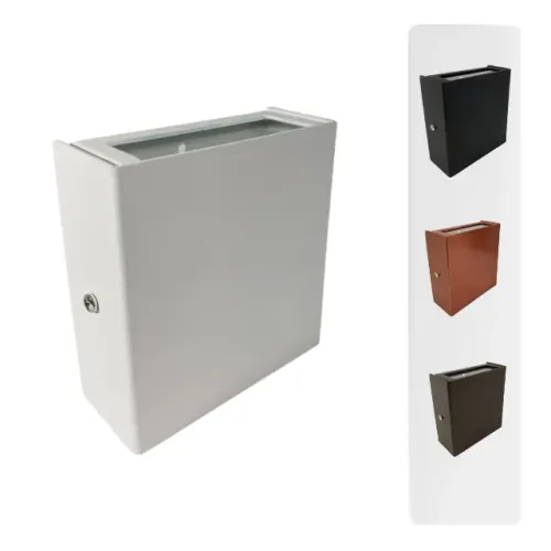 Luminária Arandela Lisa 2 Foco Parede Externa C/ Lampada Led Pronta Entrega