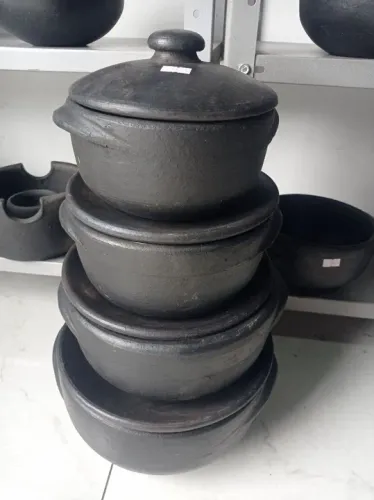 Jogo 4 panelas de barro capixaba conjunto