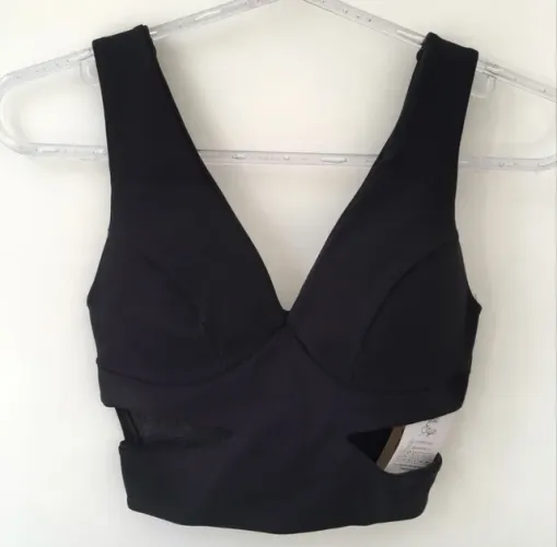Cropped preto blusa preta feminina P ou M nova
