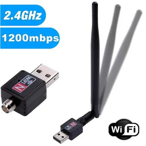 Receptor Adaptador Wireless Usb 1200mbps Antena Wifi 