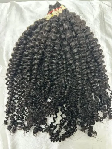 Cabelo cacheado indiano humano