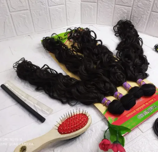 Cabelo Organico Anelado 55cm 230g 4pçs  Hair World - Cor (#2)