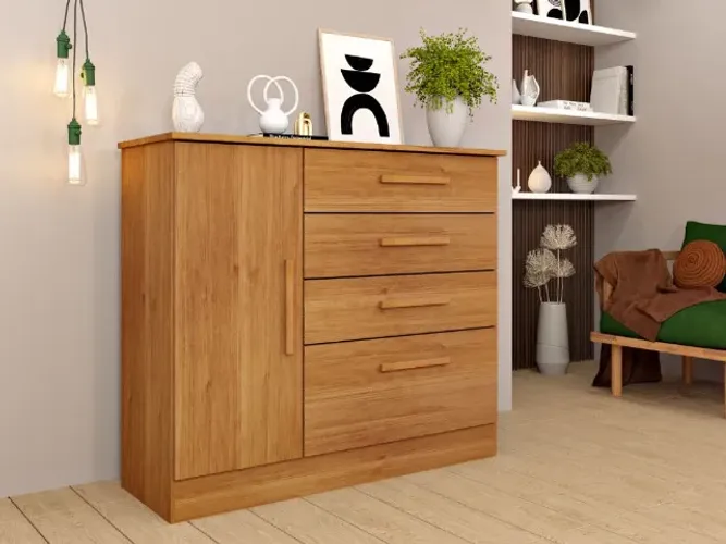 Comoda Sapateira Chicago Cinamomo Até 12x - Frete Grátis