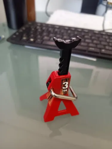 Miniatura de cavalete automotivo 3 ton em metal 