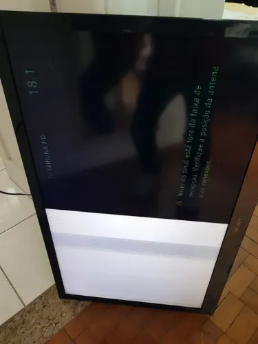 TV sony 40 com defeito