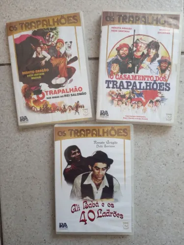 DVDs Os Trapalhões 3 Filmes Originais