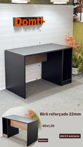 Mesa de Escritório reforçada tampo 25mm