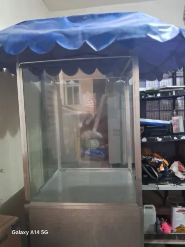 Barraca de alumínio com cobertura de crepe suíço 