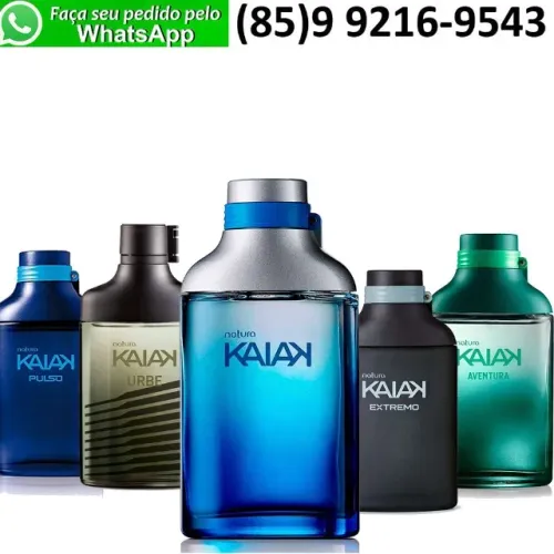 Perfume Masculino Natura Kaiak Pulso Aventura Urbe Tradicional Aero ou Extremo 100ml para 