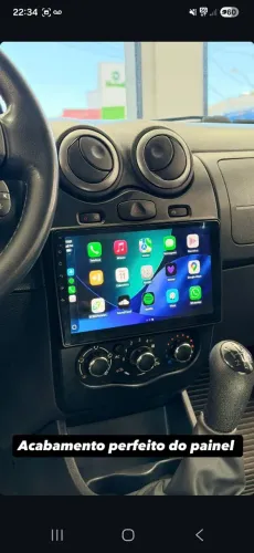 Multimídia sandero 9 Polegadras carplay sem fio Android auto 