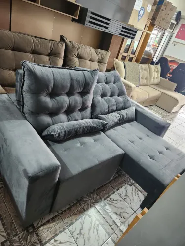 Sofá retrátil e reclinável 190cm