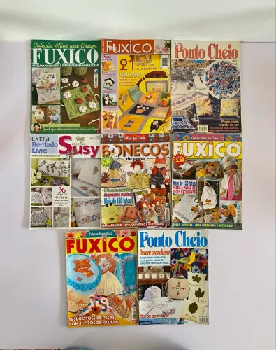 Revistas de Artesanato. (fuxico e bordado)