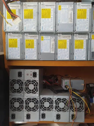 Lote com 5 fontes ATX semi novas 