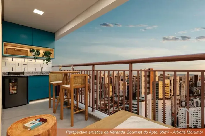 Apartamento 3 Dorms, 1 Suíte e 2 vagas , Varanda grill, Piscina com raia. Pronto para Mora