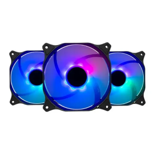 Kit 3 Fans/ Coolers TGT Mirage, 120 mm, Led RGB, Controle e Controladora, Novo, Na Caixa