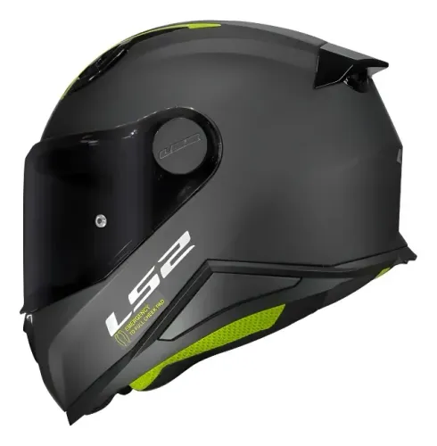 Capacete Ls2 Infantil Ff812 Monocolor Preto Fosco