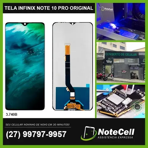 Tela / Display p/ Infinix Note 10 Pro. Instalação em 30 minutos e garantia!!!