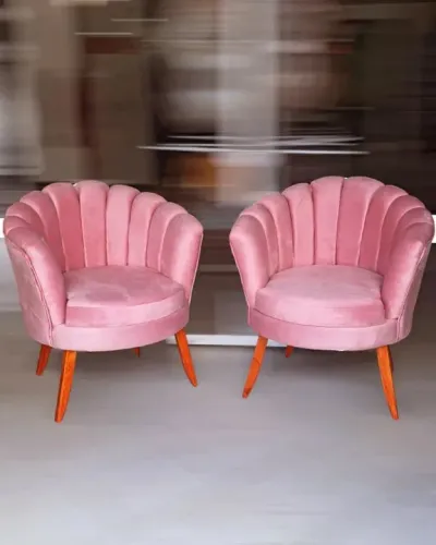 Poltronas Pink - Estilo Vintage