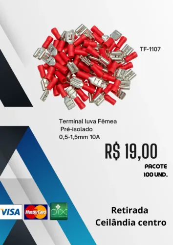 Terminal luva Fêmea Pré-isolado 