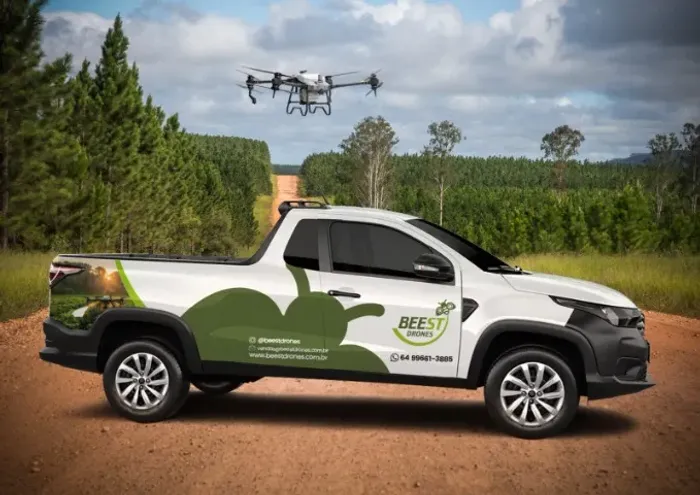 Pulverização com Drone para lavouras