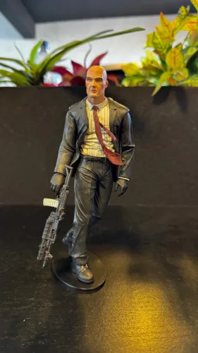 boneco raro hitman blood money agent 47 neca player select 7 miniatura action figure 2006