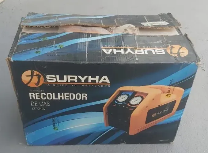 RECOLHEDORA E RECICLADORA DE GÁS 3/4 HP COM FILTRO SEPARADOR DE ÓLEO 127V 220V
