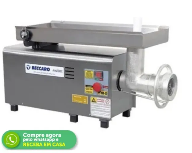 Moedor de Carne Boca 22 Beccaro Inox Bivolt