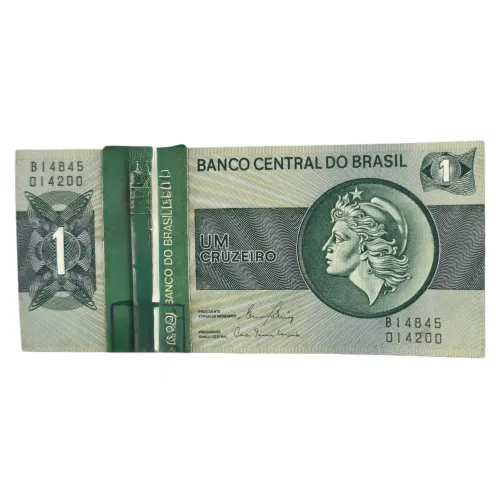 100 cédulas 1 cruzeiro FE