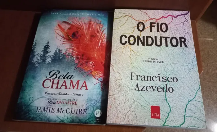Kit com 2 livros O Fio Condutor e Bela Chama