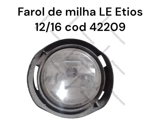 Farol De Milha Lado Esquerdo Etios 12/16 Cod 42209