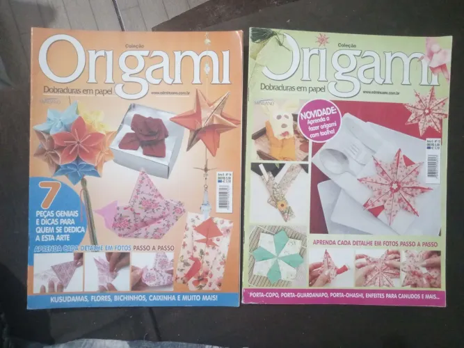 Revistas de Origam as duas - Dobraduras em Papel as duas por 30,00