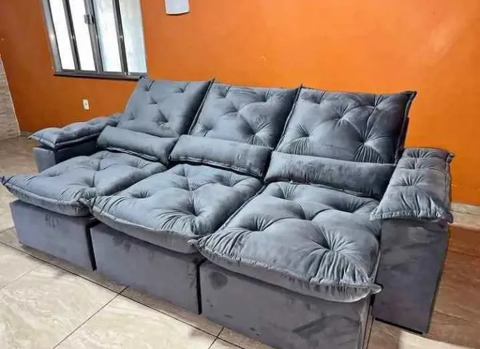 Sofá retrátil e Reclinável 2.70m Lindão