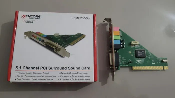 Placa som 5.1 PCI Encore