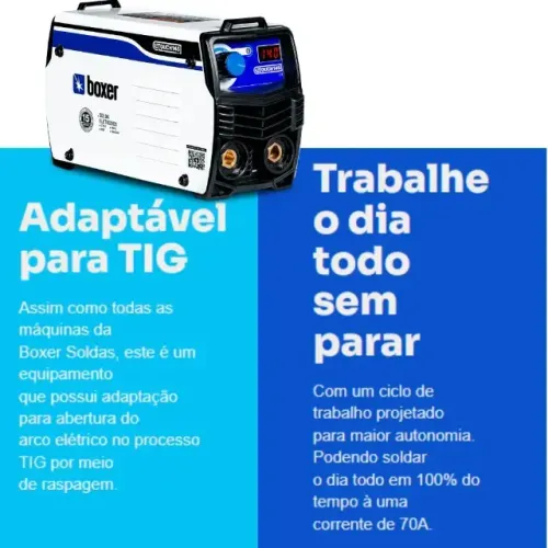 Inversora Touch 145 Boxer 140 Amperes - Mini Monstro - Boxer Soldas - Parcelado em até 10x