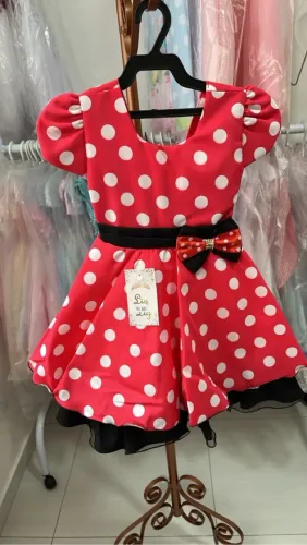 Vestido Temático Minnie Mouse Infantil