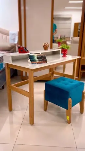 Mesa de Escritório Moderna em Madeira - ENTREGA HOJE !!! 