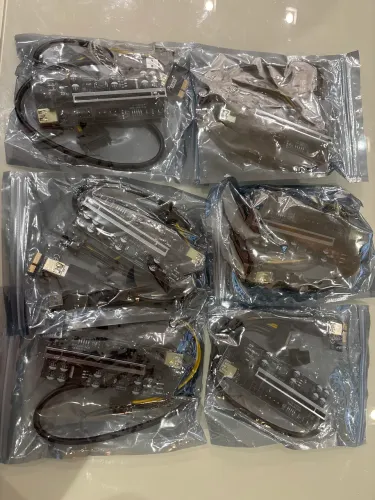 Kit 6 placas de extensão pcie x16 Riser V010x Pci-e 