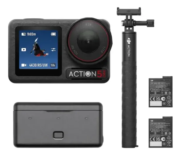 DJI Osmo Action 5 Pro Combo Adventure (Pack com 3 Baterias) 4k/120fp 