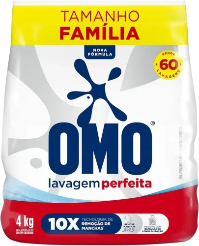 Sabão em pó 4kilos -Tamanho familia 