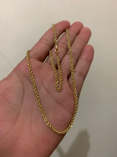 Colar cordão baiano ouro 18k