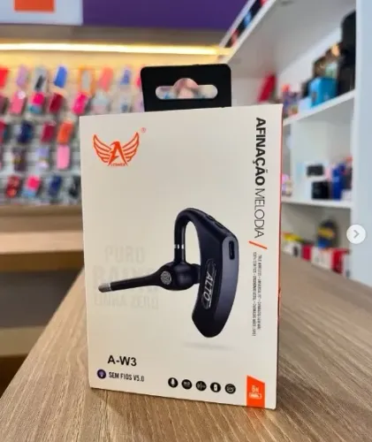 Fone de ouvido Bluetooth Auricular com Microfone Musicas Chamadas Game Home Trabalho A-W3