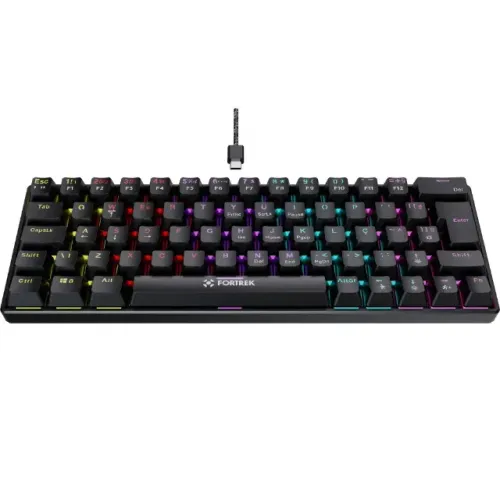 Teclado Mecânico 65% Fortrek Gravity 65 Compact Switch Red - WZetta