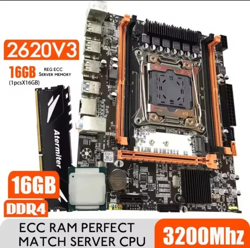 Conjunto de Placa mãe X99H ED4 2620V3 3200