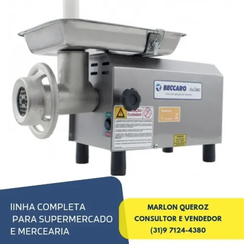 Moedor de Carne Boca 08 Bivolt Inox