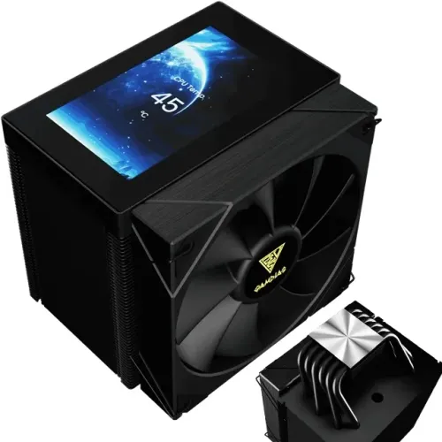 Air Cooler Gamdias Boreas M2-611 120mm Tela LCD Intel LGA1700/AMD AM5 HeatPipe: 6 - WZetta