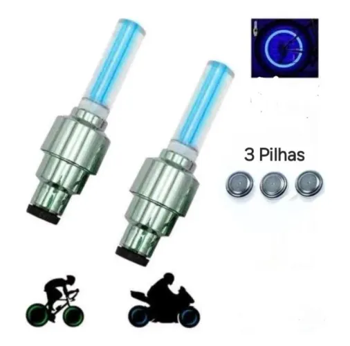 Luzes de LED para Válvulas de Bicicleta e Moto - Segurança e Estilo