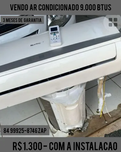 Vendo ar condicionado 9.000 BTUS
