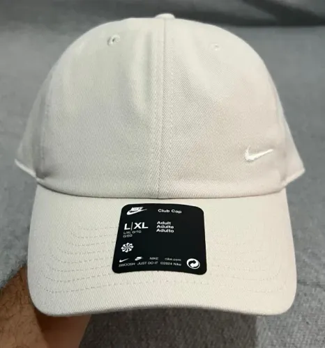 Boné Nike Club Swoosh Unissex Beige 100% Original