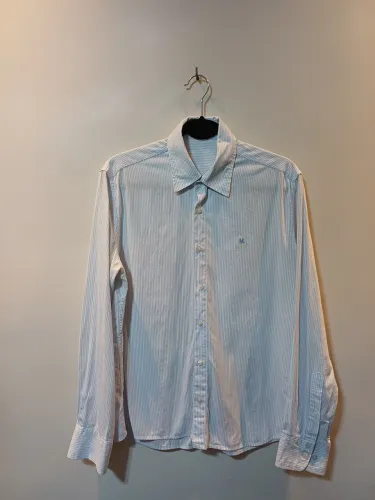 Camisa social masculina M.Officer listrada , tam.38