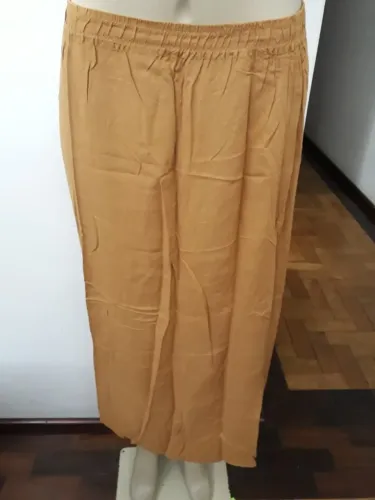 Saia Longa Marrom Claro Plus Size Em Viscose